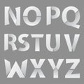 Abstract Paper Font Letter 2