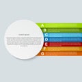 Abstract paper infographic. Vector illustration.