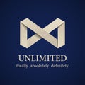 Abstract paper unlimited symbol