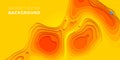 Papercut yellow multi layer gradient background