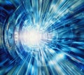 Abstract particle accelerator concept Royalty Free Stock Photo