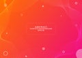 Abstract particle background line shape wave pattern flow design modern style Royalty Free Stock Photo