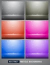 Abstract Particle backgrounds bundle with different soft gradient colors