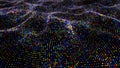 Abstract particle waves Royalty Free Stock Photo
