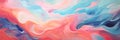 Abstract pastel background banner, art painting illustration, watercolor swirl waves. Panoramic web header with copy