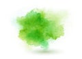 Abstract pastel background, hand made green splash