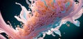 Abstract biological background artwork created with Generative AI