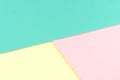 Abstract pastel blue pink yellow color paper background