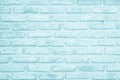 Abstract Pastel Blue and White brick wall texture background pre wedding. Brickwork or stonework lovely flooring interior rock Royalty Free Stock Photo