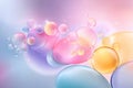 Abstract Pastel Bubbles Floating on a Soft Gradient Royalty Free Stock Photo