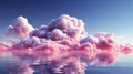 Abstract pastel cloud purple and pink soft tone background. Royalty Free Stock Photo