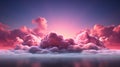 Abstract pastel cloud purple and pink soft tone background. Royalty Free Stock Photo