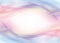 Abstract pastel eye-shaped background - frame