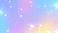 Abstract Pastel Fairy background with rainbow mesh. Kawaii universe banner in princess colors. Fantasy gradient backdrop with Royalty Free Stock Photo