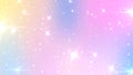 Abstract Pastel Fairy background with rainbow mesh. Kawaii universe banner in princess colors. Fantasy gradient backdrop with Royalty Free Stock Photo