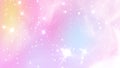 Abstract Pastel Fairy background with rainbow mesh. Kawaii universe banner in princess colors. Fantasy gradient backdrop with Royalty Free Stock Photo