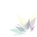 Abstract pastel ferns