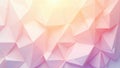 Abstract pastel geometric pattern background featuring delicate triangular forms and a soft color gradient. Generative AI Royalty Free Stock Photo