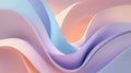 Abstract Pastel Gradient Waves Background Royalty Free Stock Photo