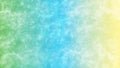 Abstract Pastel Green, Blue and Yellow Gradient Background with Watercolor Splashes Texture