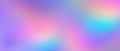 Abstract pastel holographic blurred grainy gradient banner background
