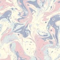Abstract pastel marbling pattern in soft pink lavender and blue tones for seamless decorative design Royalty Free Stock Photo