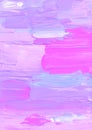 Abstract pastel pink, blue, purple and white textured background. Brush strokes on paper. Contemporary palette knife. Hand painted Royalty Free Stock Photo