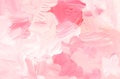 Abstract pastel pink and white background painting. Oil contemporary art. Brush strokes on paper