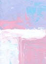 Abstract pastel purple, blue, pink, white background painting. Light colors texture