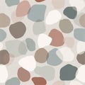Abstract Pastel Shapes Pattern in Modern Geometric Minimalist Design. Royalty Free Stock Photo