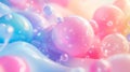 Abstract pastel spheres and bubbles create a dreamy and ethereal soft background image Royalty Free Stock Photo