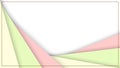 Abstract pastel stripes diagonal pattern overlay layer with frame on background