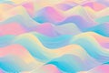 Abstract Pastel Toned Background With Vibrant Retro-Style Waves