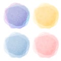 Abstract pastel watercolor labels