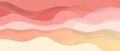 Abstract pastel wave background with warm tones Royalty Free Stock Photo