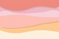 Abstract pastel wave background with warm tones Royalty Free Stock Photo