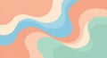 Abstract pastel waves create a calming, colorful, and modern background Royalty Free Stock Photo