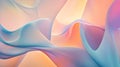 Abstract pastel waves flowing gently creating a soft and calming visual experience Royalty Free Stock Photo