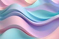Abstract pastel wavy background with smooth pink, blue, and purple gradients Royalty Free Stock Photo