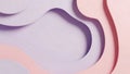 Abstract pastel wavy shapes design background with soft gradient colors isolated elements Royalty Free Stock Photo