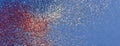 Abstract patriotic red white and blue glitter sparkle background for 4th of July Memorial, Labor, Independence, Presidents and Vet Royalty Free Stock Photo