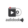 Audiobook. Vector logo template Royalty Free Stock Photo