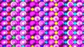 Abstract pattern background of flashing circles with different colors. 3d render illustration