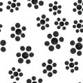 Abstract Pattern of black flowers Royalty Free Stock Photo