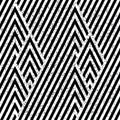 2898 Abstract pattern with black and white stripes, modern stylish image. Royalty Free Stock Photo