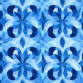 Abstract blue floral pattern background Royalty Free Stock Photo
