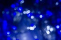 Abstract pattern of bokeh garland lights on a dark background Royalty Free Stock Photo
