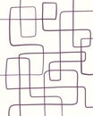abstract pattern characterized by a continuous, looping line that forms a series of interconnected Royalty Free Stock Photo