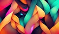 Abstract pattern colorful background braid cord