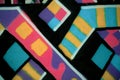 Abstract pattern of colorful geometric graffiti